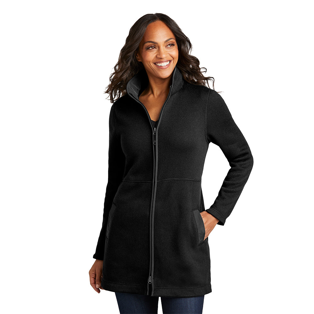 Port Authority® Ladies Arc Sweater Fleece Long Jacket