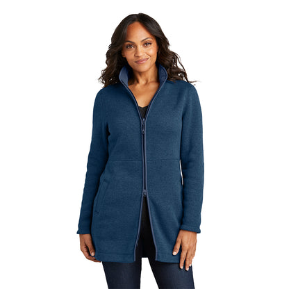 Port Authority® Ladies Arc Sweater Fleece Long Jacket