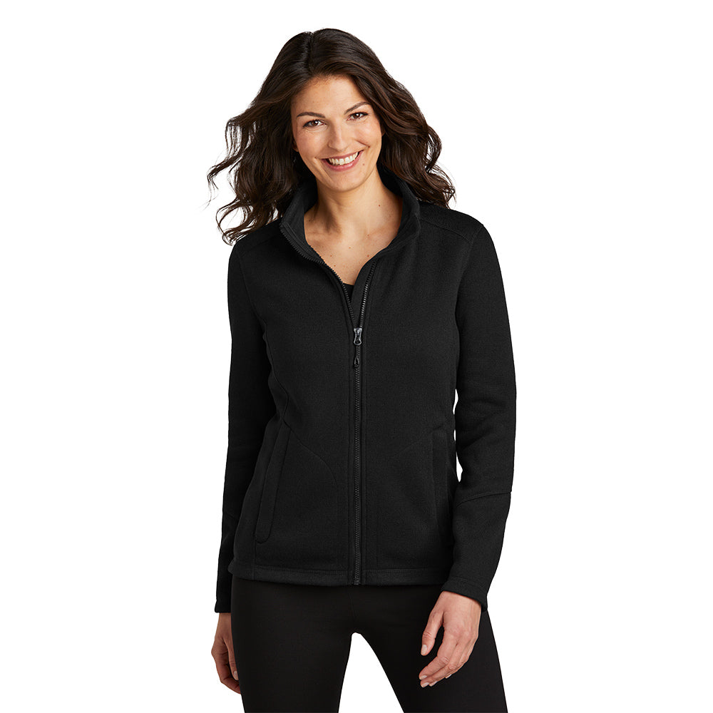 Port Authority® Ladies Arc Sweater Fleece Jacket