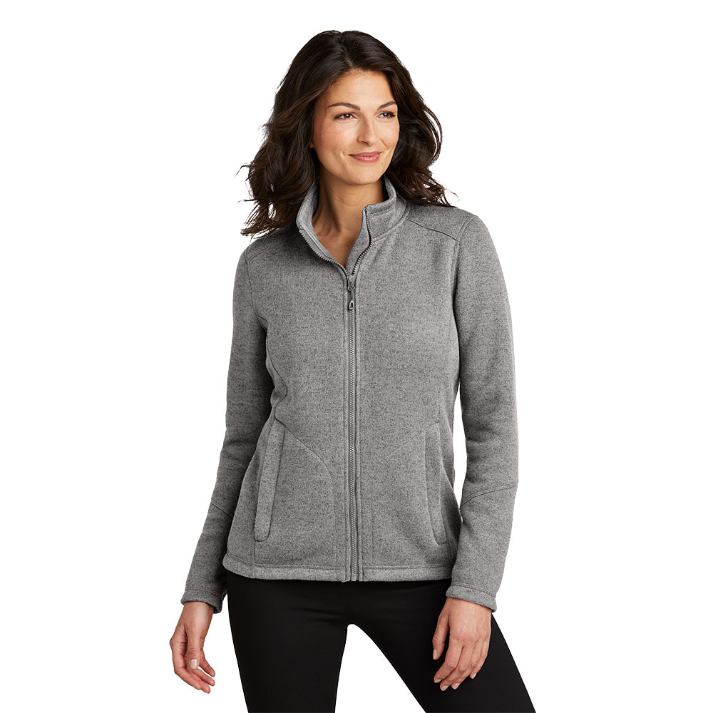 Port Authority® Ladies Arc Sweater Fleece Jacket