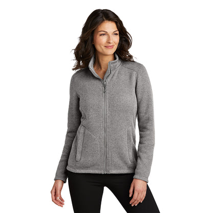 Port Authority® Ladies Arc Sweater Fleece Jacket