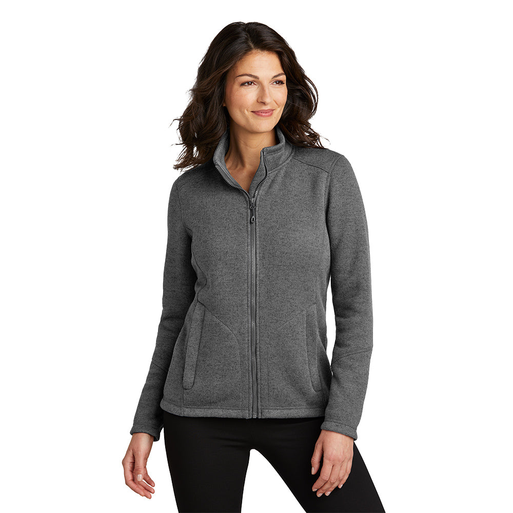 Port Authority® Ladies Arc Sweater Fleece Jacket