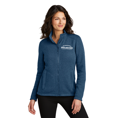 Port Authority® Ladies Arc Sweater Fleece Jacket