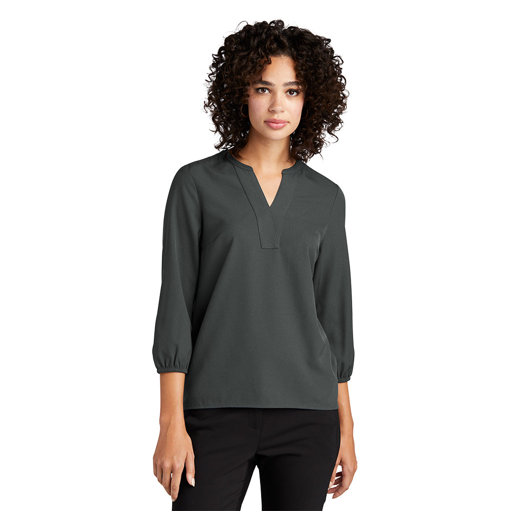 Mercer+Mettle™ Women's Stretch Crepe 3/4-Sleeve Blouse