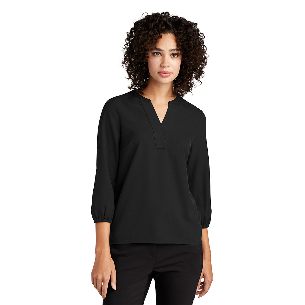 Mercer+Mettle™ Women's Stretch Crepe 3/4-Sleeve Blouse