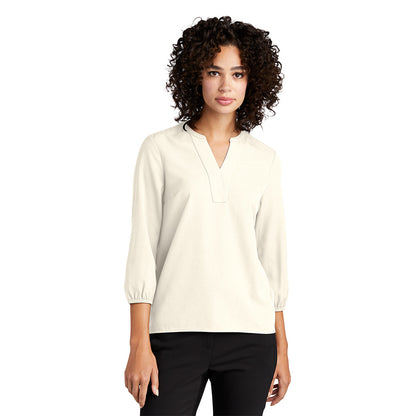 Mercer+Mettle™ Women's Stretch Crepe 3/4-Sleeve Blouse